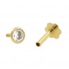 Piercing de oro con piedra