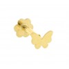 Piercing mariposa de oro para oreja
