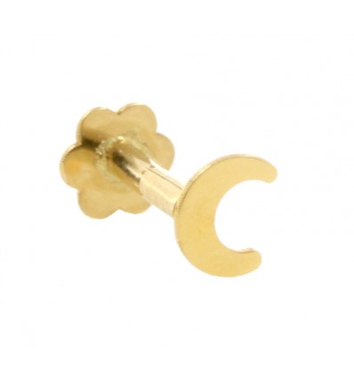 Piercing luna de oro 18K