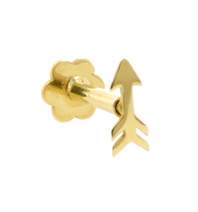 Piercing flecha de oro de 18K