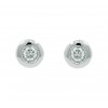 Pendientes de oro blanco con diamantes en oferta