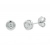 Chatones de oro blanco con diamantes con descuento