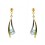 Pendientes de oro (18K) con topacios