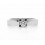 Solitario de oro blanco (18K) con diamante