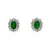 PENDIENTES orla DIAMANTES con esmeraldas