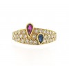 Anillo de oro 18K con diamantes outlet