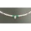 Collar de perlas y piedras de colores