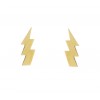 Pendientes de oro 18K rayo