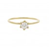 Solitario de oro amarillo (18K)