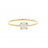 Solitario de oro amarillo (18K)