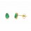 Pendientes de oro amarillo (18K) con esmeralda