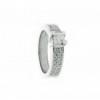 Sortija oro blanco y diamantes