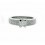 Solitario de oro blanco (18K) con diamante