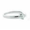 Anillo compromiso oro blanco y diamante