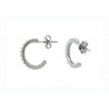 Pendientes de oro blanco con circonitas
