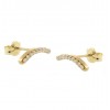 Pendientes de oro amarillo (18K) con circonita
