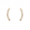 Pendientes de oro amarillo (18K) con circonita