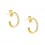 Pendientes de oro amarillo (18K) con circonita