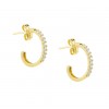 Pendientes de oro amarillo (18K) con circonita