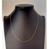 Cadena de oro 18K con detalles de oro blanco intercalados