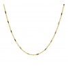 Cadena de oro 18K con detalles de oro blanco