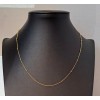 Cadena barbada de oro 18K con bolitas