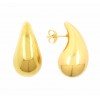 pendientes con volumen de oro amarillo (18K)