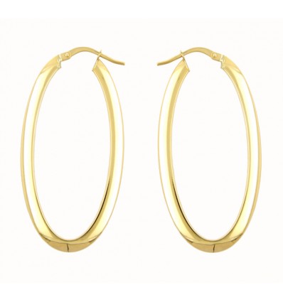 Par de criollas de oro amarillo (18K)