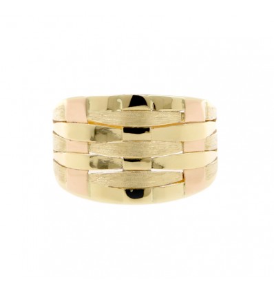 Sortija de oro amarillo (18K)