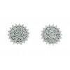 Pendientes de oro blanco (18 K) con diamantes.