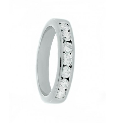 Media alianza oro 18K y diamantes