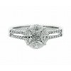 Sortija de oro blanco con diamantes