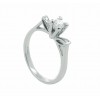Anillo de oro blanco con diamante