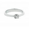 Anillo de oro blanco y diamante compromiso