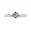 Anillo oro blanco y diamante para compromiso