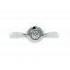 Anillo oro blanco y diamante