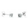Pendientes de oro blanco y brillantes