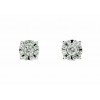 Pendientes de oro blanco y diamantes