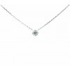 Colgante de oro blanco con diamante