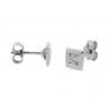 Pendientes de oro blanco con brillantes