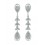 Pendientes de oro blanco (18K) con diamante