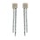 Pendientes de oro blanco y oro rosa (18K) con diamante