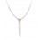 Gargantilla de oro blanco y oro rosa (18K) con diamante