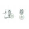 Pendientes tu y yo perlas y diamantes
