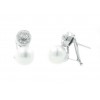 Pendientes perlas y diamantes