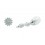 Pendientes de oro blanco (18K) con diamante y perla cultivada
