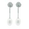 Pendientes novia desmontables diamantes