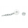 Pendientes novia desmontables diamantes y perlas