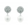 Pendientes novia desmontables diamantes