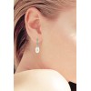 Pendientes largos perlas y diamantes